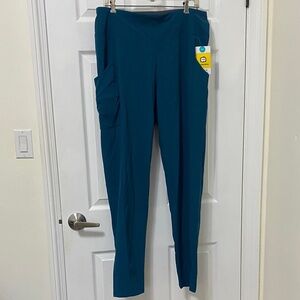 WonderWink Teal Track Pants for Women